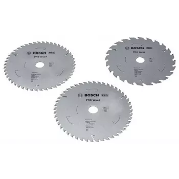 BOSCH POWERTOOLS PRO Wood Cordless Circular Saw Blade 165 mm (3-Piece Value Pack)