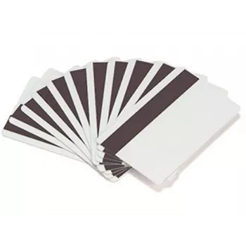 ARTDEV Blank PVC Card - 30mil 0.76mm with Unprogrammed Hi-Co Magnetic Stripe - White