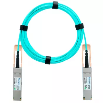 BlueOptics BO282803L10M Compatible QSFP28 Active Optical Cable 10m for Ruckus E100G-QSFP-QSFP-AOC-1001