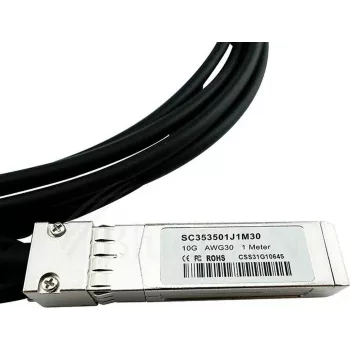 BlueOptics AdTran 1200484G3 Compatible BlueLAN 10GBASE-CR Passive SFP+ to SFP+ Direct Attach Cable, 3M, AWG30 (1200484G3-BL)
