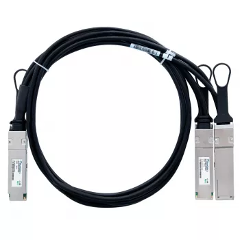 BlueOptics Lenovo 4Z57A11477 Compatible BlueLAN QSFP56 Breakout Direct Attach Cable (DAC) - Passive 200G to 2x100G Twinaxial Copper, QSFP56 to 2xQSFP56, for rack and adjacent rack connections