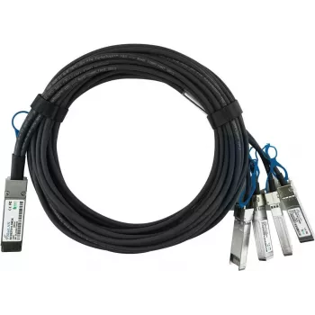 BlueOptics Dell GCV8XBI BlueLAN Passive 100GBASE-CR4 QSFP28 to 4x25GBASE-CR SFP28 Direct Attach Breakout Cable, 1 m