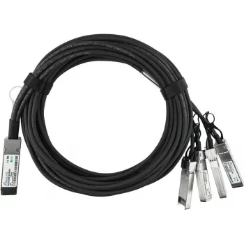 BlueOptics Dell GEZDK5J BlueLAN Passive 40GBASE-CR4 QSFP to 4x10GBASE-CR SFP+ Direct Attach Breakout Cable, 1m