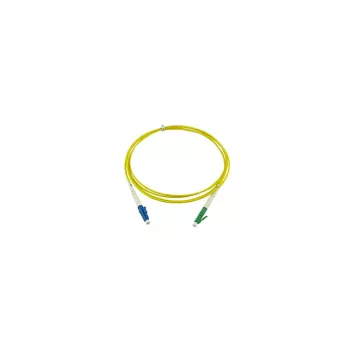 BlueOptics Simplex Fibre Optic Patch Cable, LC-UPC to LC-APC, Singlemode OS2, 50m, Yellow