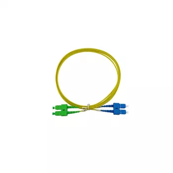 BlueOptics Duplex Fibre Optic Patch Cable SC-UPC/SC-APC Singlemode OS2 20m