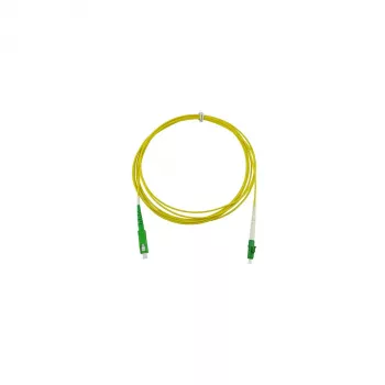 BlueOptics Simplex Fibre Optic Patch Cable LC/APC to SC/APC Singlemode OS2 0.5m Yellow
