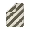 PALOPA Ida M Striped Dog Blanket Dark Green