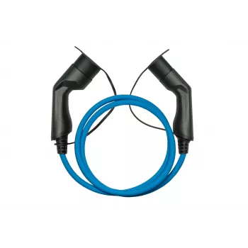 kabelmeister® EV Charging Cable Mode 3, Type 2 Plug to Coupler, 3-Phase, 16 A, 11 kW, Blue, 5 m