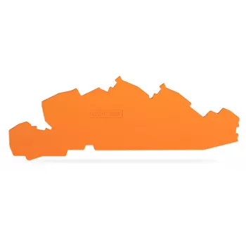 WAGO End and Intermediate Plate 2205-7692 1 mm Thick Orange