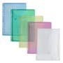 FolderSys Document Pocket A4 Assorted Colours 10-Pack