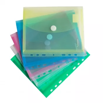 FolderSys 10 Document Pockets DIN A5 Colour-Sorted Grained 0.20 mm
