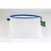 Foldersys Document Zipper Bag A4 Transparent/Blue 0.28 mm 1 pc