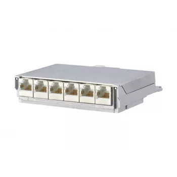 METZ CONNECT BTR E-DAT C6 6x8 AP Distributor Patch Panel - CAT 6 - STP - Grey - 1U - 19