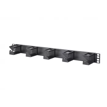 METZ CONNECT 19-inch patch panel, 1HE, 56 mm, RAL 9005 black (130894-01-29-E)