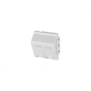 METZ CONNECT RJ45 Keystone Module Cat.6A Shielded White 45x45mm Tool-Free