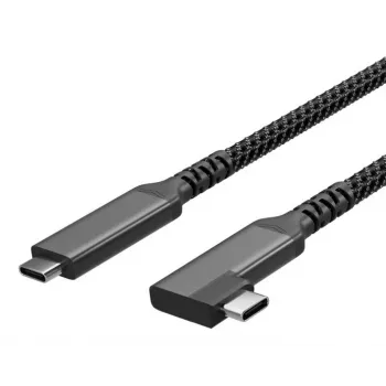 S CONN S/CONN maximum connectivity USB-C Charging Cable USB-C to USB-C 3.2 100W PD Textile 90° - Cable - Digital/Data