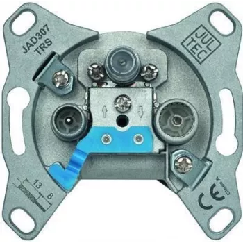 JULTEC Antenna Wall Socket JAD307TRS 3-Hole Diode Decoupled (TV, Radio, SAT)