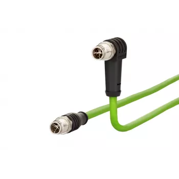 METZ CONNECT Connection Cable 10.0m M12 Plug 8-pin 45° Angled