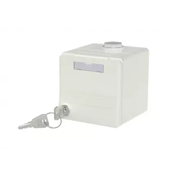 METZ CONNECT 1309470002KI IP44 Surface-mounted Module Housing with Hinged Lid and Lock, 2 Module Inserts, Light Grey (RAL 7035)