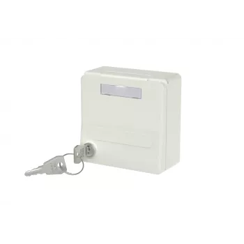 METZ CONNECT 1309471002KI Flush-mounted Housing with Hinged Lid and Lock, Pure White