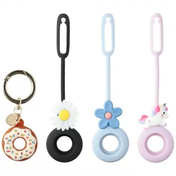 4SMARTS Omega Silicone Case Set for Apple AirTag (4-Pack, Multicolour)