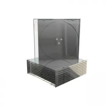 MEDIARANGE BOX21-M Jewel Case - 1 Disc - Black - Transparent - Plastic - 120 mm - 140 mm