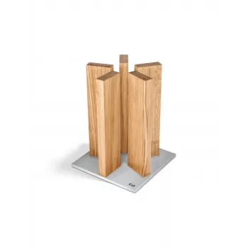 KAI Magnetic Knife Block Stonehenge Oak