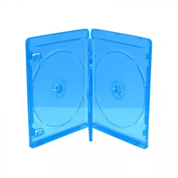 MEDIARANGE BOX38-4-30 Jewellery Box - 4 Discs - Blue - Transparent - Plastic - 120 mm - Dust-proof - Scratch-resistant