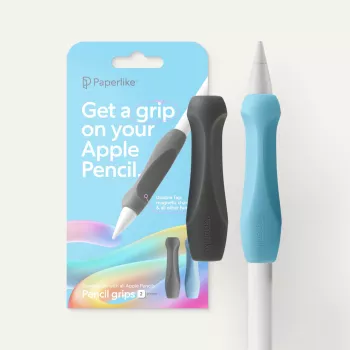Paperlike Pencil Grips V2, Grey/Blue, 2-Pack