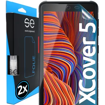 smart.engineered 2x3D Screen Protector Film for Samsung Galaxy Xcover 5 Transparent (2-Pack)