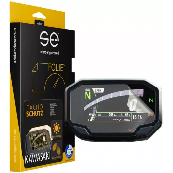 smart.engineered se Motorcycle Display Protection Film, 2 Pieces (Clear & Anti-Glare), for Kawasaki Ninja 650 / Ninja 1000SX / Z650 / Z900 / Z H2 (2020+), ZX-10R (2021+), Versys 650 (2022+)