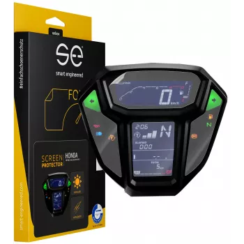 smart.engineered SE-DCP-2-0102-0045-1-M Screen Protector for Honda CRF1000L Africa Twin (2015-2017) - Transparent - 2-Pack