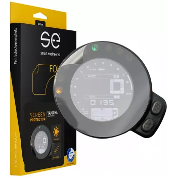 smart.engineered SE-DCP-2-0102-0072-1-M Screen Protector for Yamaha XSR900 / XSR700 2015+ Cockpit - Transparent - 2 Pieces