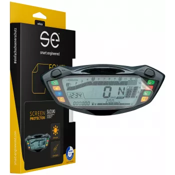 smart.engineered SE-DCP-2-0102-0091-1-M Screen Protector for Suzuki GSX-S750 (2017+), GSX-S1000 (2016+), SV650 (2016+) Motorcycle Cockpit - Transparent