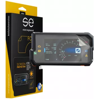 smart.engineered SE-DCP-2-0102-0107-1-M Screen Protector for KTM Motorcycles - Transparent