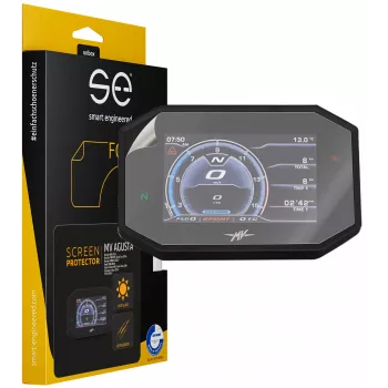 smart.engineered SE-DCP-2-0102-0110-1-M Screen Protector for Motorcycle - Transparent - 2-Pack