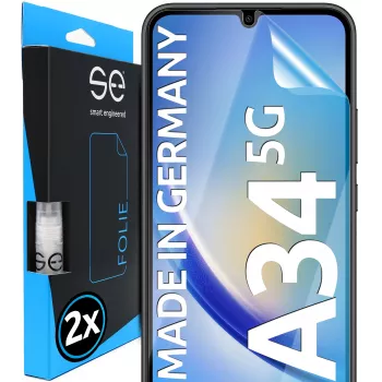 SMART.ENGINEERED se 3D Screen Protector for Samsung Galaxy A34 (2-Pack) (SE0-F0101-0395-23-M)