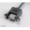 Akasa AK-CBUB06-60BK Internal to External USB 2.0 Cable, 60 cm, Black