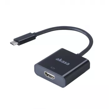 Akasa External Video Adapter - USB-C to HDMI - 4K@60Hz - Black