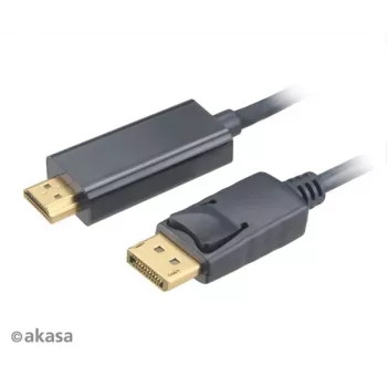 Akasa 4K@60Hz DisplayPort to HDMI Active Adapter Cable 1.8m Black