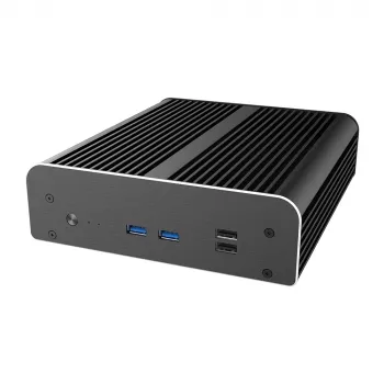 Akasa A-NUC50-M1B Fanless NUC Case - Aluminium - Black - UCFF - 2.5-inch Drive Bay
