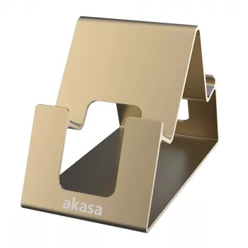 Akasa Aries Pico Aluminium Stand for Smartphone and Tablet Gold