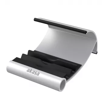 Akasa Leo Aluminium and Black Tablet Stand with Three Viewing Angles