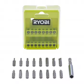 Ryobi RAK17SD 17-Piece Screwdriver Bit Set