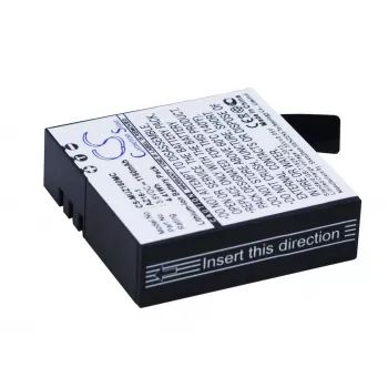 CAMERON SINO Replacement Battery AZ16-1 / AZ16 for Xiaomi Yi 4K / 4K+ / Lite Action Camera - 1400mAh 3.85V Li-ion (CS-MUZ160MC)