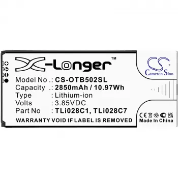 Cameron Sino Replacement Battery TLi028C1 TLi028C7 for Alcatel 1B 2020 OT-5002 OT-5002A AT&T CS-OTB502SL