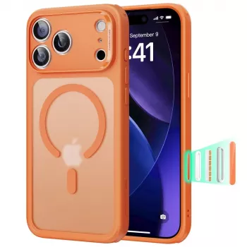 ESR Classic Hybrid MagSafe Case for Apple iPhone 17 Pro Max, Matte Orange