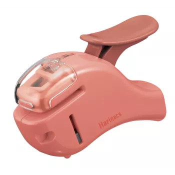 KOKUYO Harinacs SMALL+ Stapleless Stapler Salmon Pink, 5-Sheet Capacity (SLN-MSH305VP)
