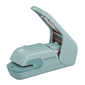 KOKUYO Harinacs Press Stapleless Stapler Blue-Green, 5 Sheet Capacity (SLN-MPH105GB)