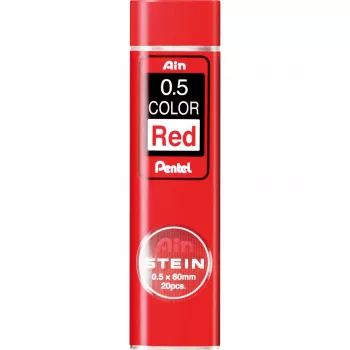 Pentel AIN STEIN Red Mechanical Pencil Lead 0.5 mm Brilliant Colour